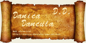 Danica Dančula vizit kartica